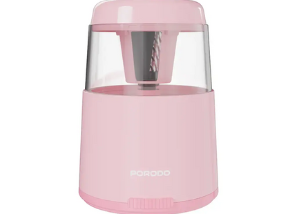Porodo Kids Electric Sharpener & Vacuum Stationary Set Pink
