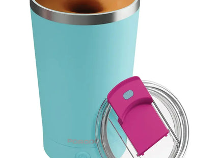 Porodo Lifestyle Automatic Magnetic Stirring Mug High-Speed Mixing Blue