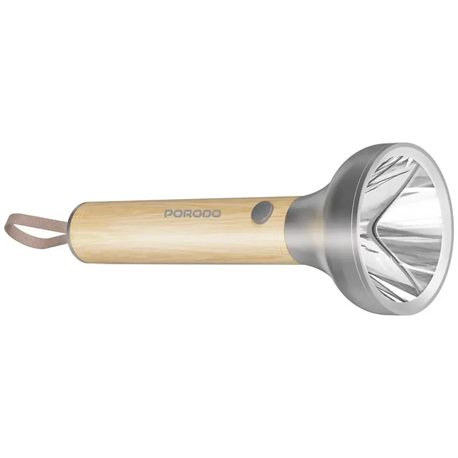 Porodo Lifestyle Birch 190 Wooden LED Flashlight Wooden