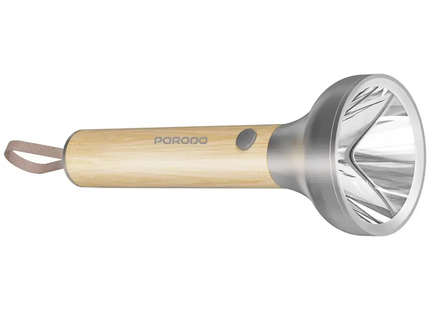 Porodo Lifestyle Birch 300 Wooden LED Flashlight Wooden