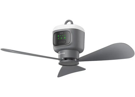 Porodo Lifestyle Camping Rechargeable Ceiling Fan Gray