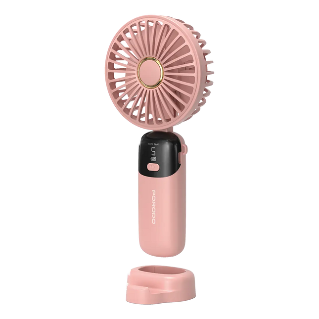 Porodo Lifestyle Chillo Flex Portable Handheld Fan Pink