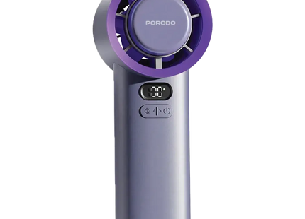 Porodo Lifestyle Chillo Glacia Portable Handheld Fan With Semiconductor Cooling Gray