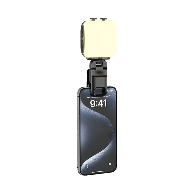 Porodo Lifestyle Clip-On Fill Light Black