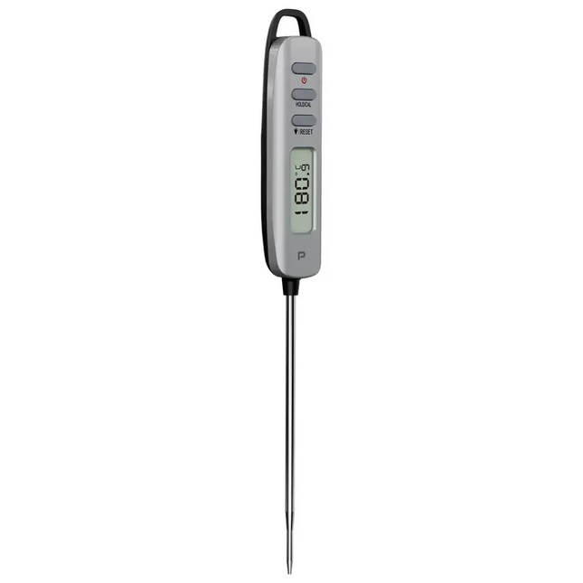 Porodo Lifestyle Digital Meat Thermometer with 180° Auto-Rotating Silver