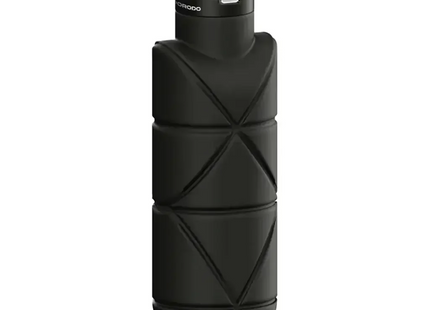 Porodo Lifestyle Fold-Flat LeakProof Silicone Bottle Black