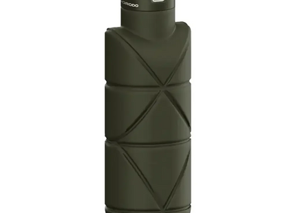 Porodo Lifestyle Fold-Flat LeakProof Silicone Bottle Green