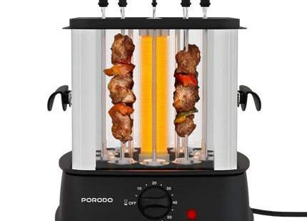 Porodo Lifestyle Grilljet Electric Rotisserie Kebab Grill Black