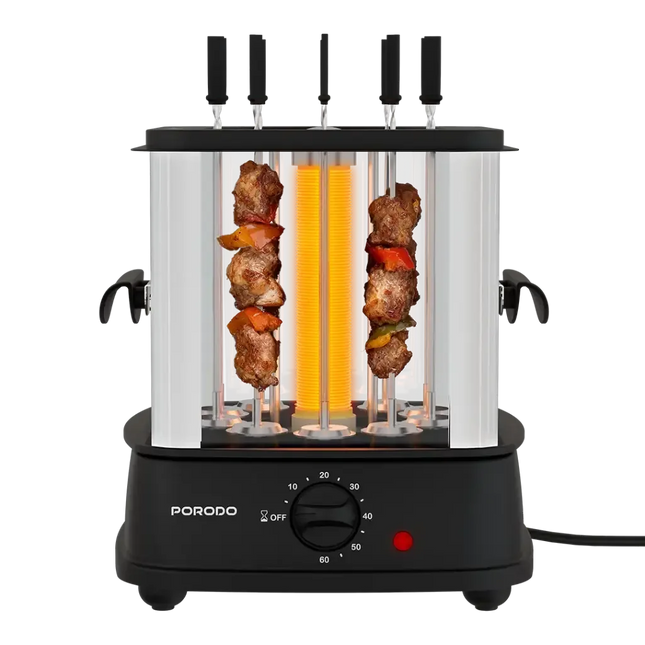 Porodo Lifestyle Grilljet Electric Rotisserie Kebab Grill Black