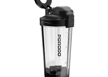 Porodo Lifestyle Grip & Mix Protein Shaker Bottle Black