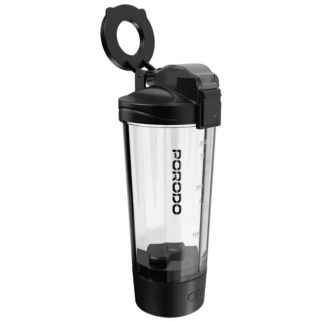 Porodo Lifestyle Grip & Mix Protein Shaker Bottle Black