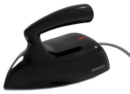 Porodo Lifestyle Ironix Portable Mini Iron Steamer Black