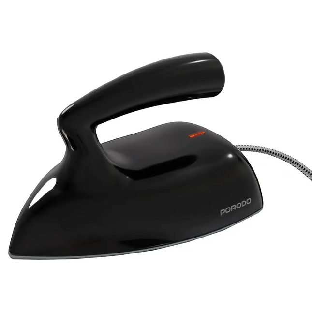Porodo Lifestyle Ironix Portable Mini Iron Steamer Black