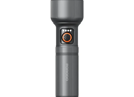 Porodo Lifestyle Lumalite 2500 Rechargeable Flashlight Grey