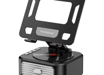 Porodo Lifestyle Multifunctional Tablet Speaker Stand Black