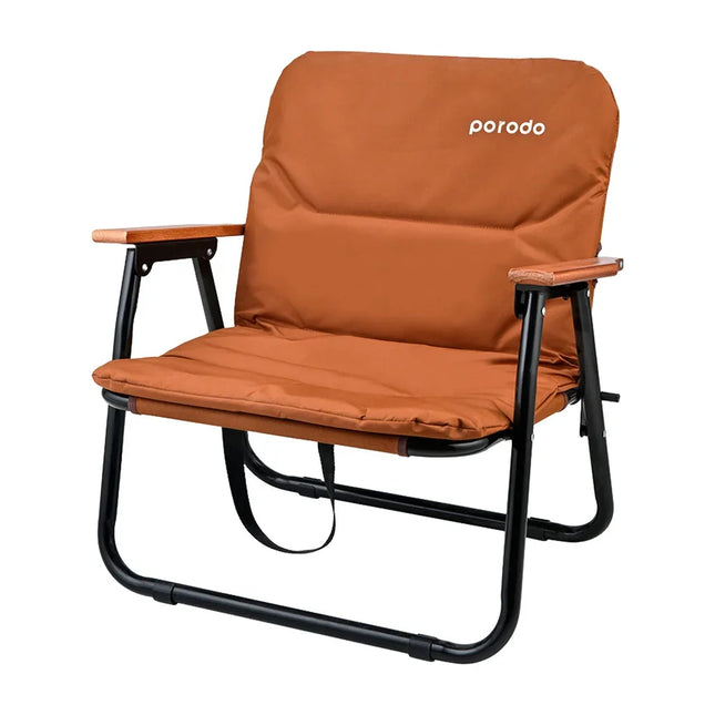 Porodo Lifestyle Outdoor Folding Cushioned Chair Brown