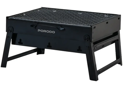 Porodo Lifestyle Portable Folding Mini BBQ Grill Black