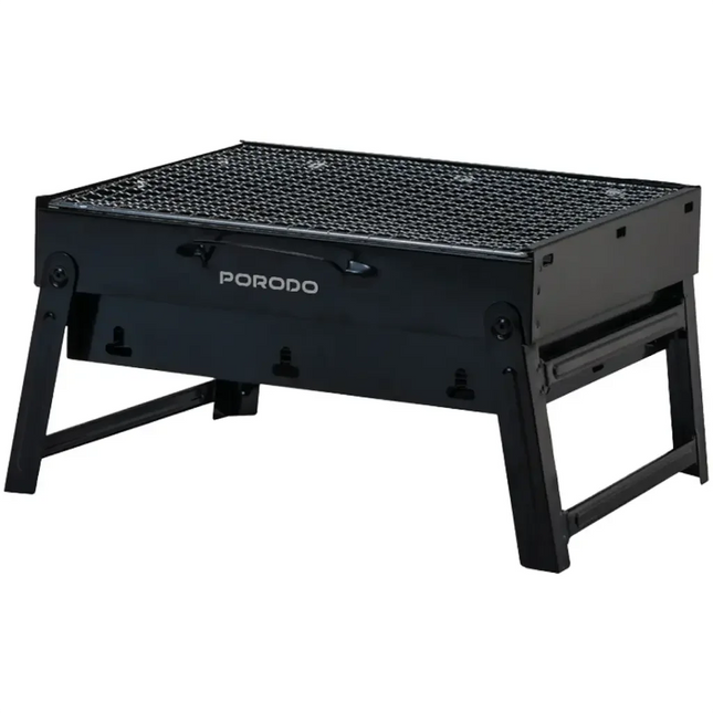Porodo Lifestyle Portable Folding Mini BBQ Grill Black