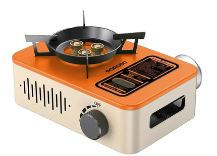 Porodo Lifestyle Portable Outdoor Stove Orange & Beige