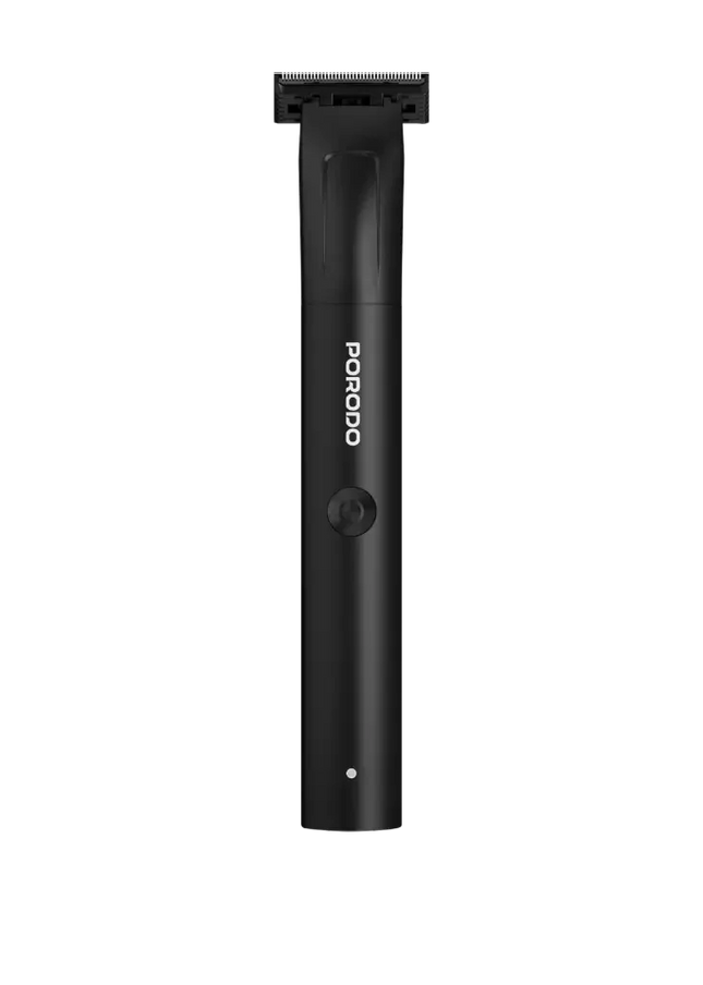 Porodo Lifestyle RECHARGEABLE TRIMMER Cord & Cordless Use GROOMAX Black