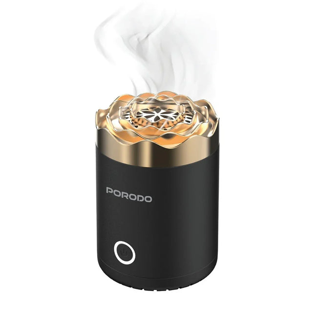 Porodo Lifestyle Rose Mini Incense Burner Black
