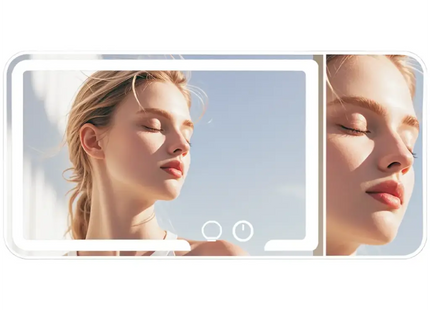 Porodo Lifestyle Shinevibe LED Car Makeup Mirror Clear