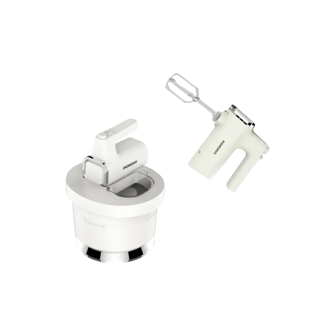 Porodo Lifestyle Spill-Proof Dual Mode Mixer White & Silver