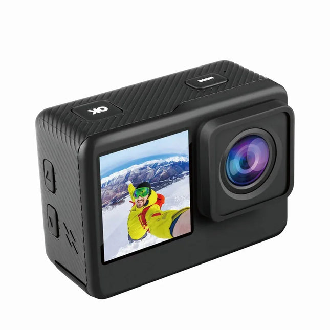 Porodo Lifestyle UHD Dual Display Action Camera Black