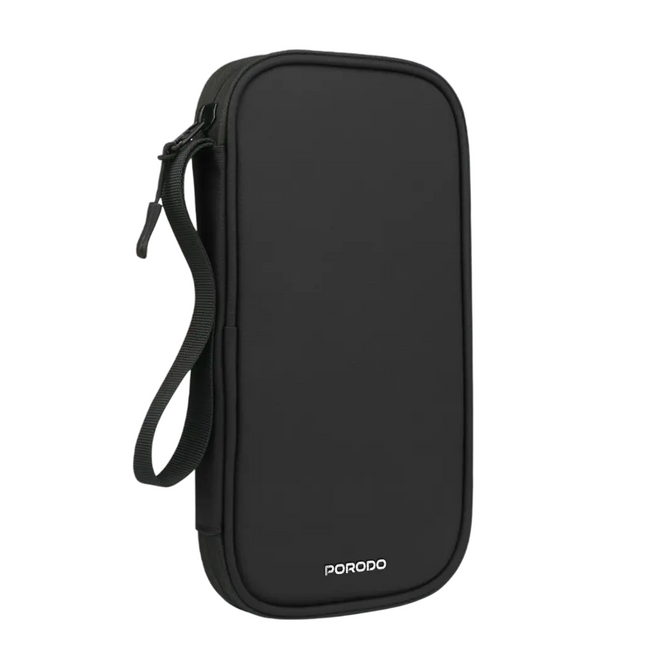 Porodo Milano Smart Passport Holder RFID Blocking Protection Black