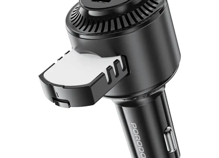 Porodo Mist Charge 2 IN 1 Car Charger Black