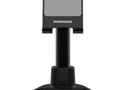 Porodo Multi-Angle Dock Phone & Tablet Stand with Adjustable Telescopic Rod Black