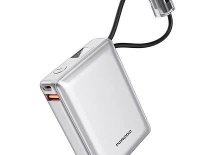 Porodo Petite 10000mAh Power Bank Silver