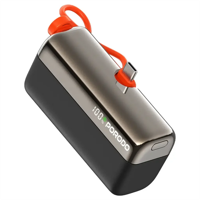 Porodo Pocket Volt 10000 mAh Power Bank Black