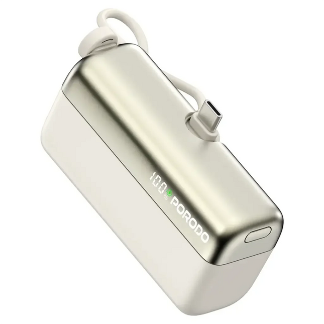 Porodo Pocket Volt 10000 mAh Power Bank White
