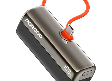 Porodo Pocket Volt 5000mAh Power Bank Black