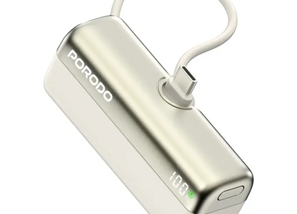 Porodo Pocket Volt 5000mAh Power Bank White