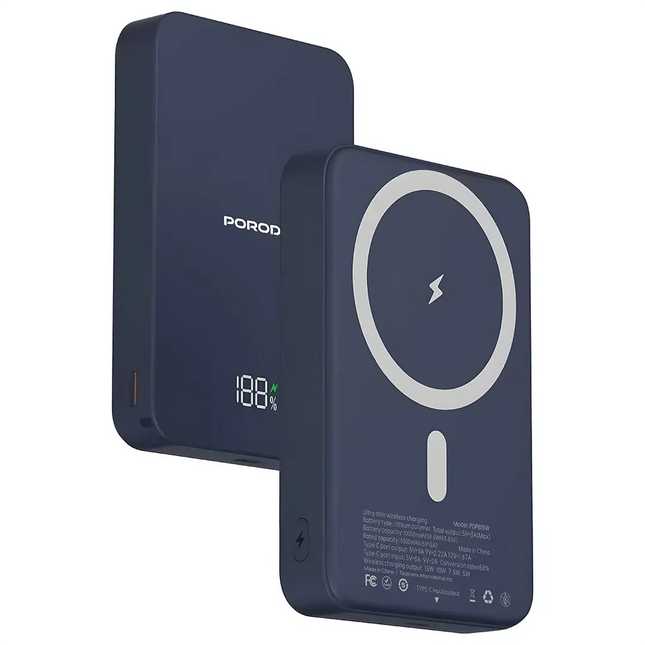 Porodo Ravo 10000mAh Magsafe Power Bank Blue