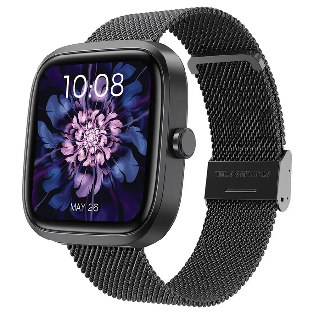 Porodo Skwer Smart Watch Black