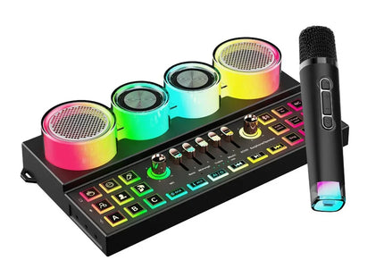 Porodo Soundtec Audiolink Multi-Platform Audio Mixer & Speaker Black