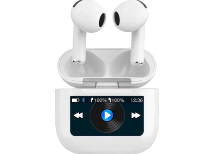 Porodo Soundtec Glimpse Touch Display TWS White