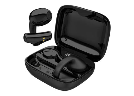 Porodo Soundtec Snap Clip-On Wireless Earbuds Black