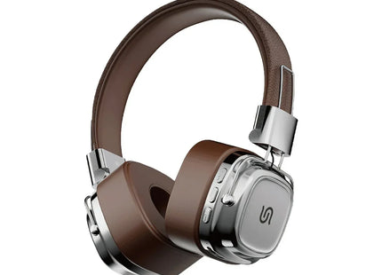 Porodo Soundtec Vintage Wireless ENC Headphone Brown/Silver