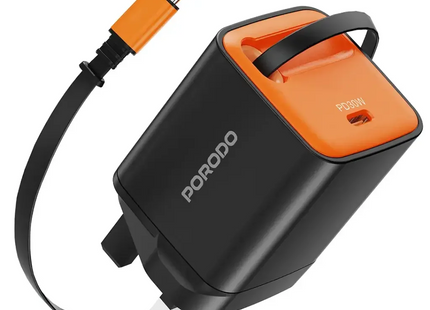 Porodo Tezpatro 30W GaN Charger Black