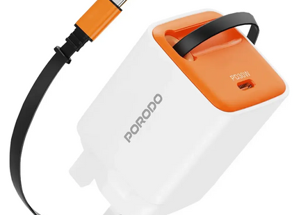 Porodo Tezpatro 30W GaN Charger White