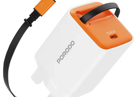 Porodo Tezpatro 45W GaN Charger White