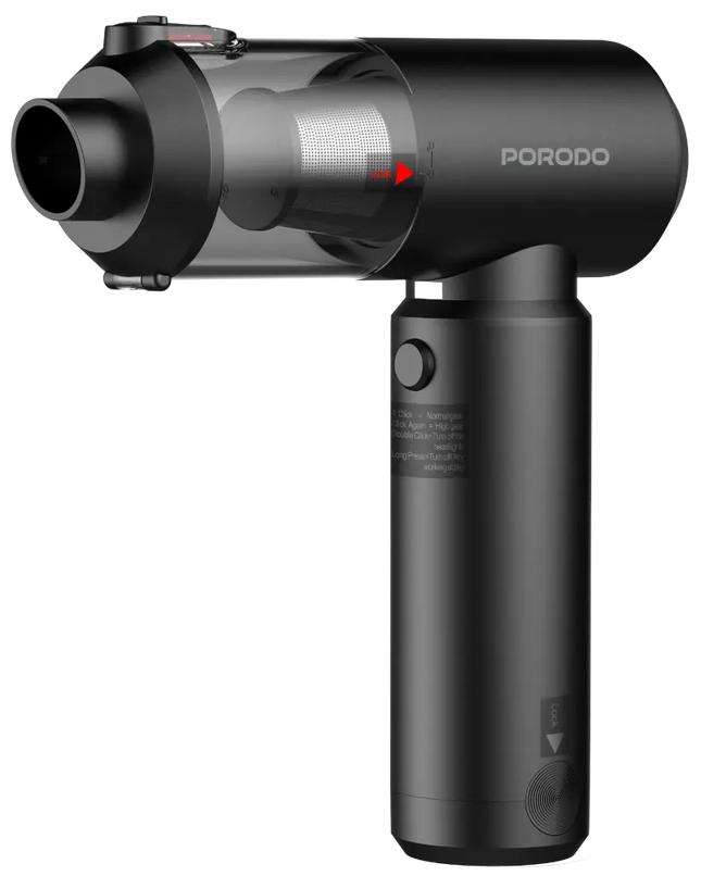 Porodo Tornado Prime Portable Vacuum Cleaner And Blower Black
