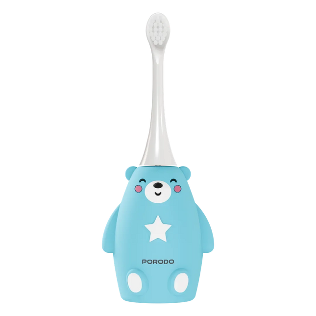Porodo Totlo Kids' Electric Silicone Toothbrush Blue