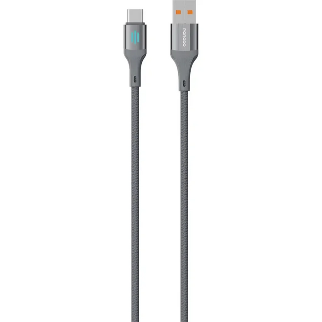 Porodo USB-A To USB-C Charging & Data Cable Gray