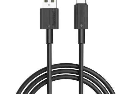 Porodo USB-A to USB-C Durable Charging Cable Black
