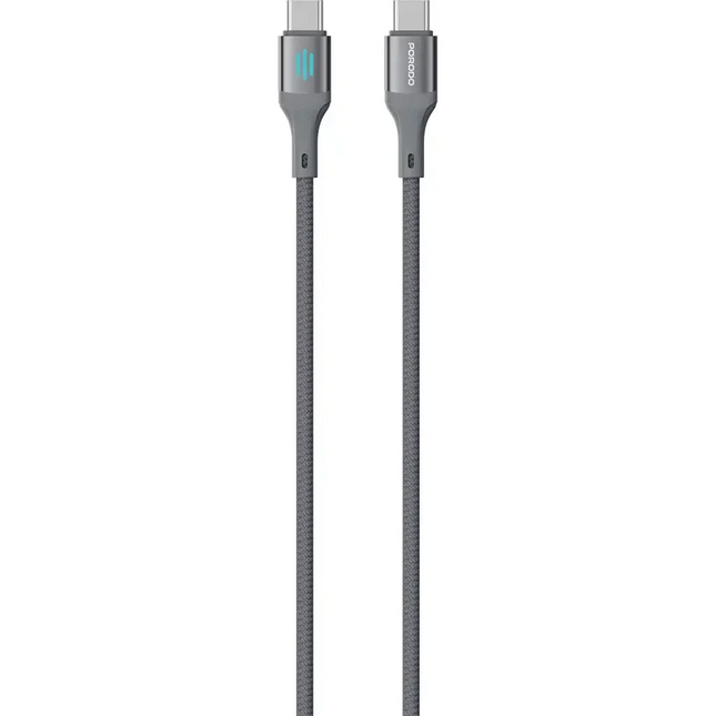 Porodo USB-C To USB-C Charging & Data Cable PD 60W Gray